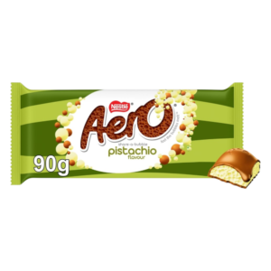 Aero Pistachio Flavour Milk Chocolate Sharing Bar - 3.17oz (90g)