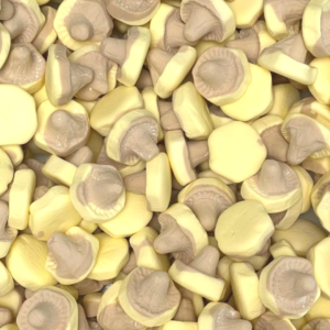 Banana & Caramel Foam Mushrooms