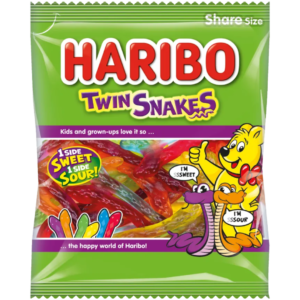 Haribo Twin Snakes Sweet & Sour - 5oz (142g)