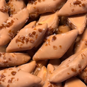Caramel Sea Salt Chocolate-Coated Marshmallow Diamonds