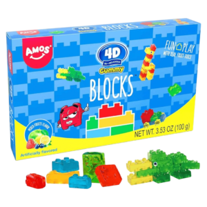Amos 4-D Gummy Blocks - 3.5oz (100g)