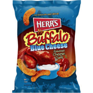 Herr's Cheese Curls Buffalo Blue Cheese Flavour Puffs - 6oz (170g)