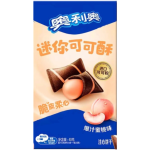 Oreo Peach Cream Crispy Wafer Pillows (China) - 1.41oz (40g)