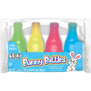 Nik-L-Nip Bunny Bottles Wax Bottles 4-Pack (Easter Limited Edition) - 1.38oz (39g)