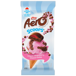 Aero Scoops Choco Strawberry Chocolate Block (Canada) - 3.70oz (105g)