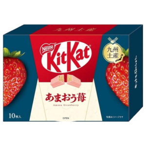Kit Kat Omiyage Kyushu Amaou Strawberry Gift Box (Japan) - 10 Pack