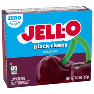 Jell-O Sugar Free Black Cherry Gelatine - 0.3oz (8.5g)