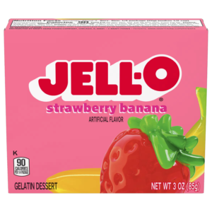 Jell-O Strawberry Banana Gelatine - 3oz (85g)
