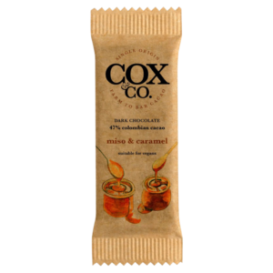 Cox & Co. Miso & Caramel Dark Chocolate Snack Bar - 0.55oz (15g)