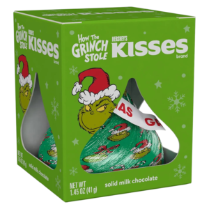 Hershey's Solid Chocolate Kiss The Grinch (Limited Edition) - 1.5oz (41g)