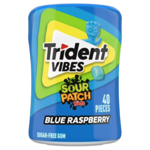 Trident Vibes Sour Patch Kids Blue Raspberry - 40 Pieces