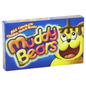 Muddy Bears Milk Chocolate Covered Gummi Bears Theatre Box - 3.1oz (88g)
