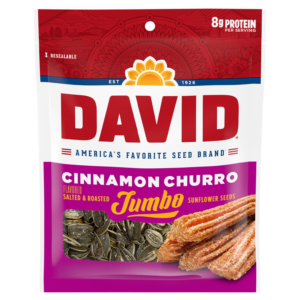 David's Jumbo Sunflower Seeds Cinnamon Churro Flavour - 5.25oz (149g)