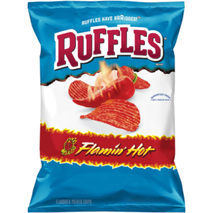 Ruffles Flamin' Hot Flavoured Potato Crisps Share Bag - 6.5oz (184.2g)