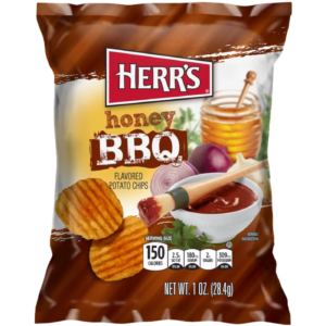 Herr's Honey BBQ Flavoured Chips - 1oz (28.4g)
